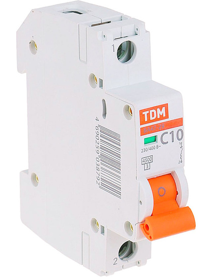 Выключатель автоматический TDM ВА 47-29 3Р 32А (C) 4.5кА / SQ0206-0112