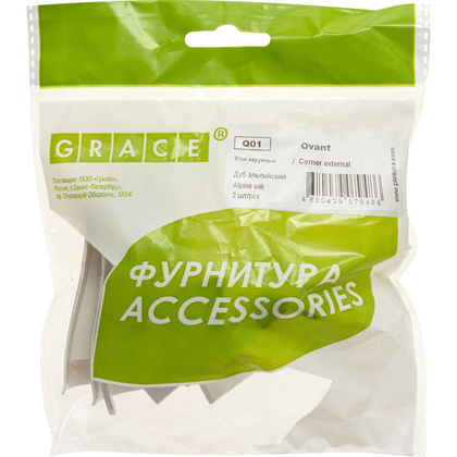 Угол наружн. Qvant Q01 Дуб альпийский (2шт)