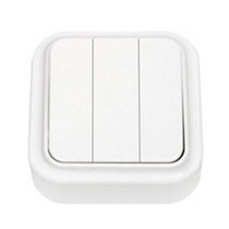 VIKA бел. Выключатель 3-кл. А056-137, ОККО