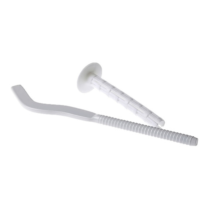 Кронштейн для рад. с дюб. диам. 7 х 180 мм (белый) сплющ. Т6.3, MP-У