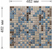 Панель ПВХ самоклеящаяся Grace мозаика Фокси 482х482 мм
