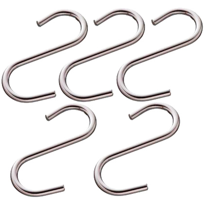 Комплект малых крючков для рейлинга, хром, 5 шт
