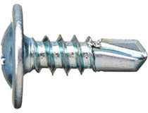Шуруп по металлу 4,2х19 мм, пресс-шайба, сверло, оцинкованный, 500 шт