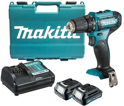 Дрель-шуруповерт Makita DF333DWYE с 2-мя АКБ, кейс