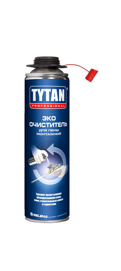 Очиститель монтажной пены ПУ Tytan Эко 500 мл
