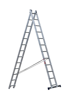 Лестница алюм. двухсекционная 12 ступеней STAIRS AL212