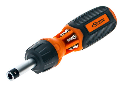 Отвертка трещоточная 7в1, Sturm! 1040-08-SS9