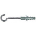 Дюбель с крючком - с полукр.крючком (дюб. 6.0х30-крюк.3.5х45) (10 шт.)