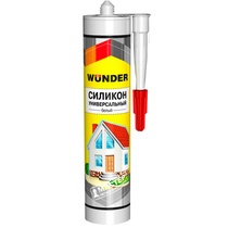 Герметик силиконовый универсальный WUNDER белый 280 мл (Китай)