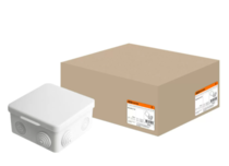 Коробка распаячная ОП 100х100х55мм, крышка, IP54, 8вх.  SQ1401-0113 TDM