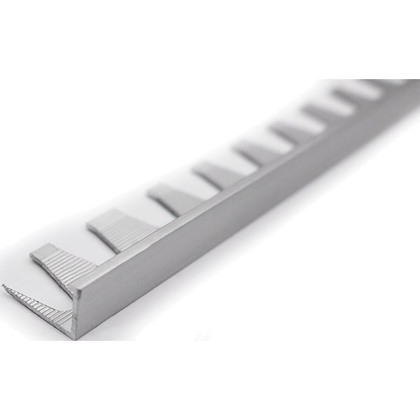 Угол д/плитки алюмин. 10мм(гибкий)наруж.РП-АКП-04 серебро мат 2,7м,DOMOLETTI