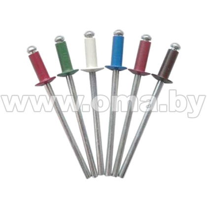 Заклепка вытяжная 3,2х 8,0 RAL 5005 ярко синие алюм.-сталь