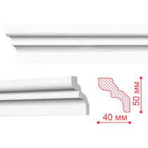 Потолочный плинтус Номастил D 50х40 мм, 2 метра