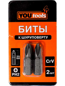Бита PH2х 25 мм (к-т 2шт) YOURTOOLS
