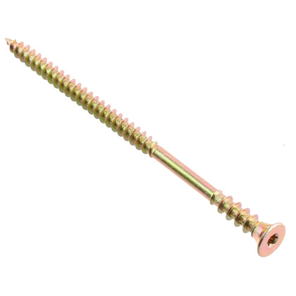 Саморез конструкционный TX 6,0х140 желтый цинк 2 шт