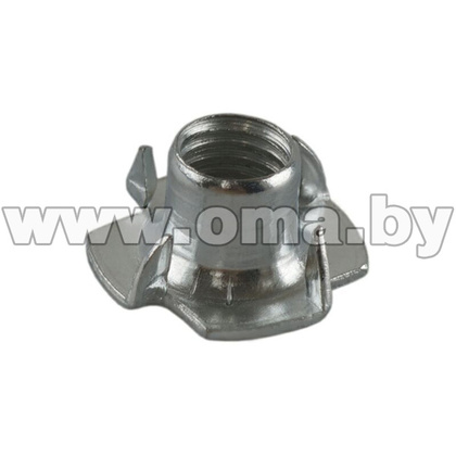 Гайка  врезная М5х8 оцинк. DIN 1624