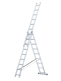 Лестница алюм. трехсекционная 9 ступеней STAIRS AL309