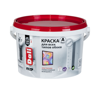 Краска для обоев DALI белая 2,5 л Рогнеда