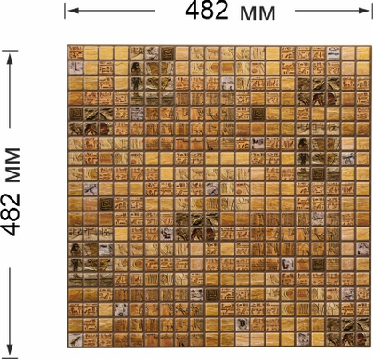 Панель ПВХ самоклеящаяся Grace мозаика Александрия 482х482 мм