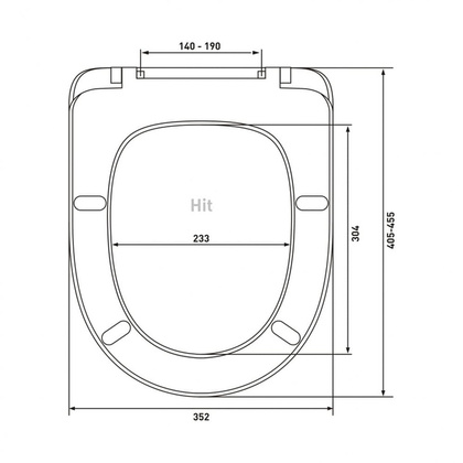 Сиденье для унитаза Berges Hit A дюропласт, арт. 010401