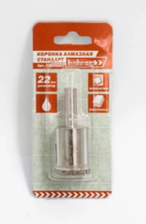 Коронка алмазн. по стеклу и кафелю 22,0 мм Bohrer