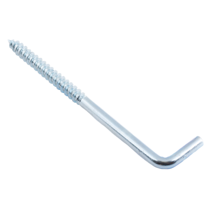 Шуруп-крючок Г-образный 5,0x60 белый цинк 2 шт