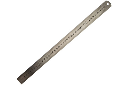 Линейка 400х28мм нержавеющая FIT IT