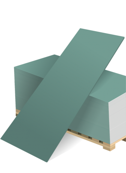 Гипсокартон WUNDER тип H2 2500х1200х12,5 мм S3 м2