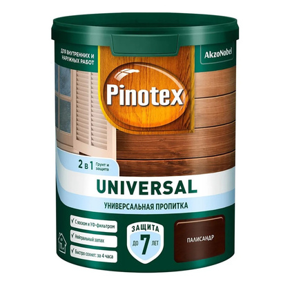 Пропитка-антисептик Pinotex Universal 2 в 1 Палисандр 0,9л