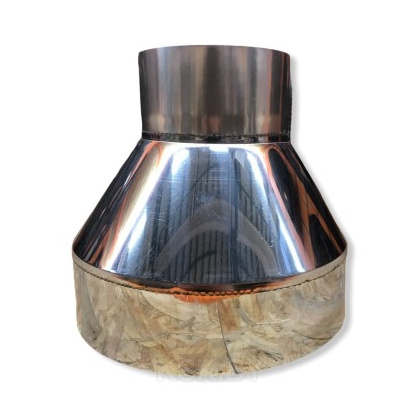 Насадка Верхн. дымоходная. d.150/250мм AISI304/430-0,5/0,5мм.