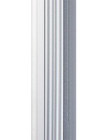 Порог алюм. п/кругл 38мм/1,35м серебро матовое, DOMOLETTI