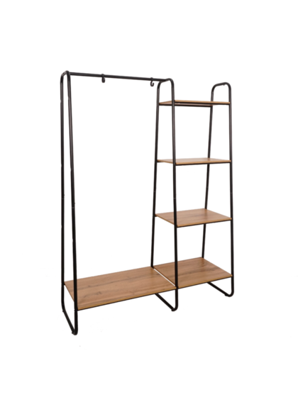 Гардеробная система с полками Скандинавия 1 (Черный)