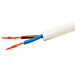 Провод ПВС 2х0,75 белый 50м