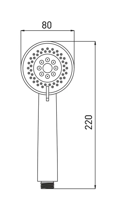 Лейка для душа GROSS AQUA Optima 5 режимов GA2308
