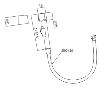 Набор для биде GROSS AQUA GA1066+GA603-1.2