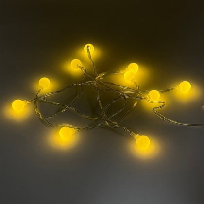 Гирлянда нить Калядны час Лампочки 2м 10LED, теплый белый, арт. MUJ23040334