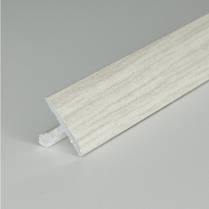 Порог алюм Т-обр 20мм/0,9м ясень серый, DOMOLETTI