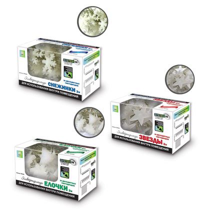 Электрогирлянда с декоративными матовыми насадками 2м, арт. BH0409