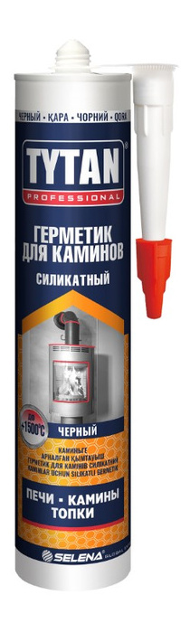 Герметик для каминов черный Tytan Professional 280 мл