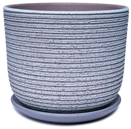 Горшок бетон. Лоза зелено-серый бук №1, 10,1х12х12