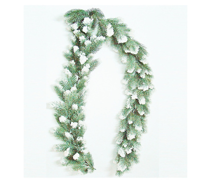 Еловая гирлянда заснеженная 200см, арт. HE2202B-350