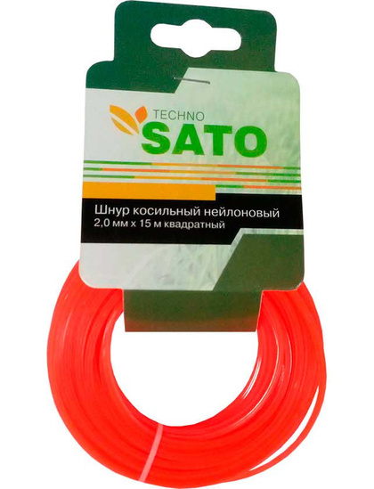 Леска для триммера SATO TECHNO 2мм 15м квадратный