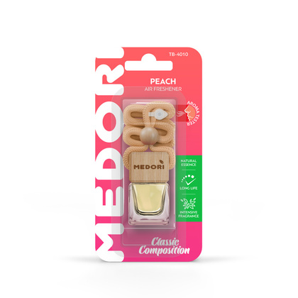 Ароматизатор Medori Персик бутылочка с квадр.крышкой ТВ-4010