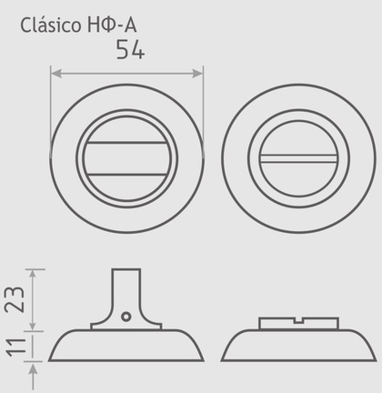 Накладка под фиксатор НФ-А (золото) NORA-M