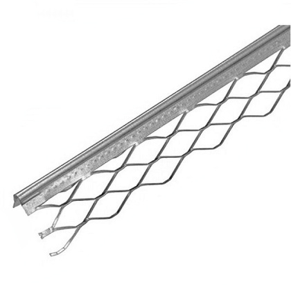 Уголок штукатурный оцинк. перф. 34х2500х0,4 мм (для мокрых штукатурок)