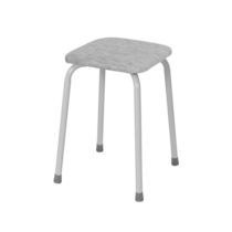 Табурет квадратный «Пенёк крепкий 224» с ЛДСП, серый, цвет сиденья серый (v.000 с ЛДСП)