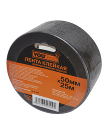 Лента клейкая армированная YOURTOOLS черная 50мм*25м 150мкм
