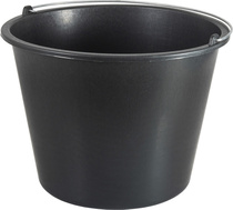 Ведро строительное Wunder, черное, 20 л (без носика)