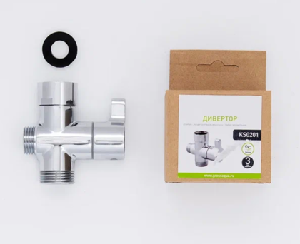 Дивертор керамический GROSS AQUA 90 G3/4хG1/2хG3/4KS0201