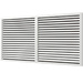 Решётка радиаторная П60120Р ПВХ белая, 600х1200 мм